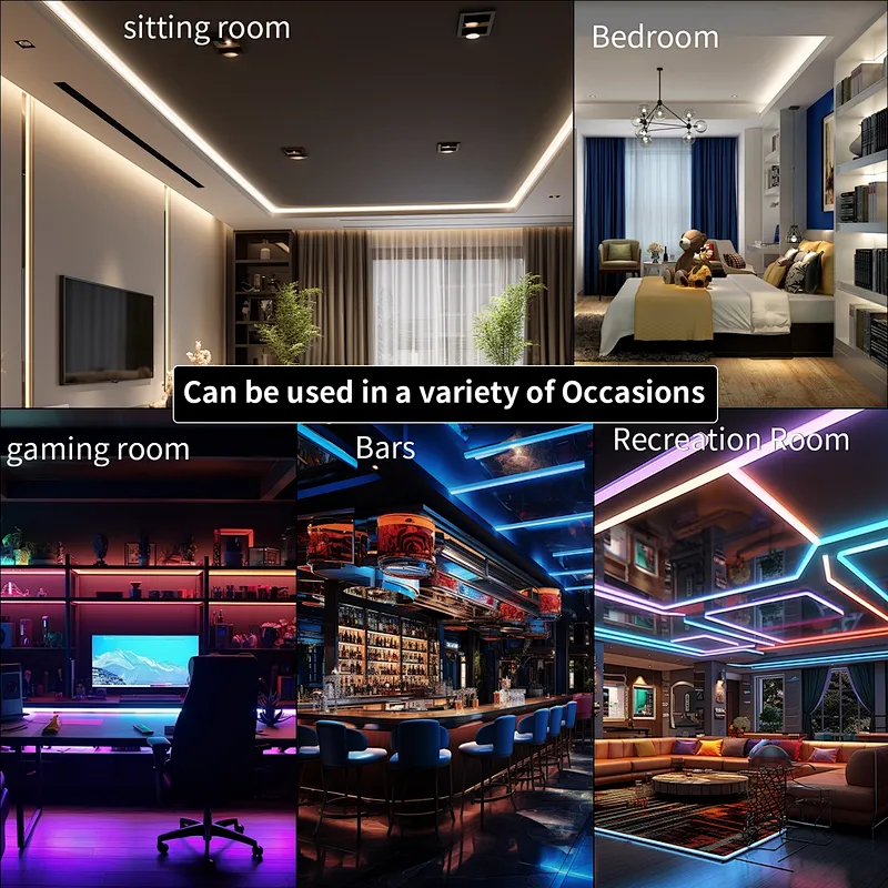 DC24V Smart Addressable Color Changing COB RGB LED Strip Light